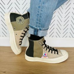 🤩Converse Men Shoes Sz 6.5 Chuck Taylor All Star 70 Hi Sneakers A06534C Beige