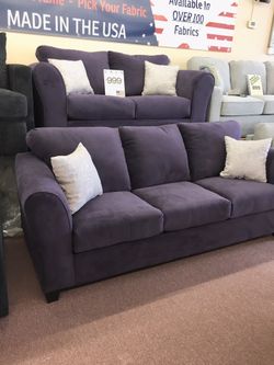 🇺🇸HUGE Blowout Furniture Sale!🇺🇸 Brand New Purple Sofa Loveseat Livingroom Set! $50 Down Takes It Home Today!