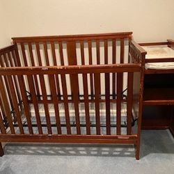 Convertible Crib Baby Changing Table And Toddler Bed