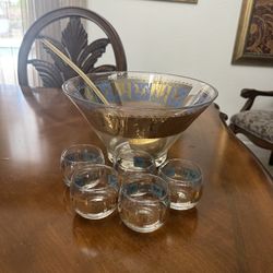 Punch bowl vintage set