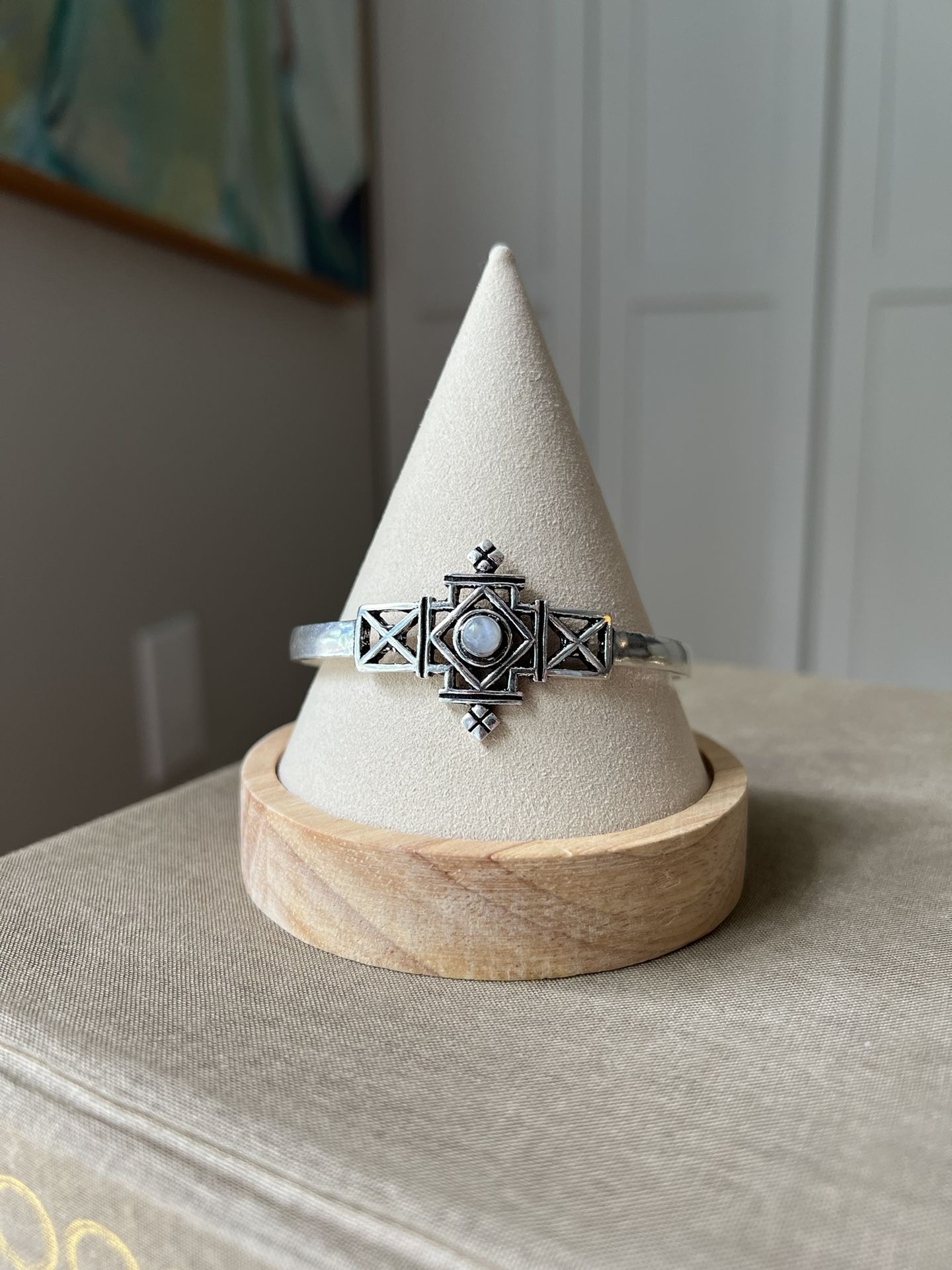 Tribal Moonstone Cuff Bracelet ( firm on price )