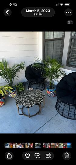 2 Papasan chairs furniture