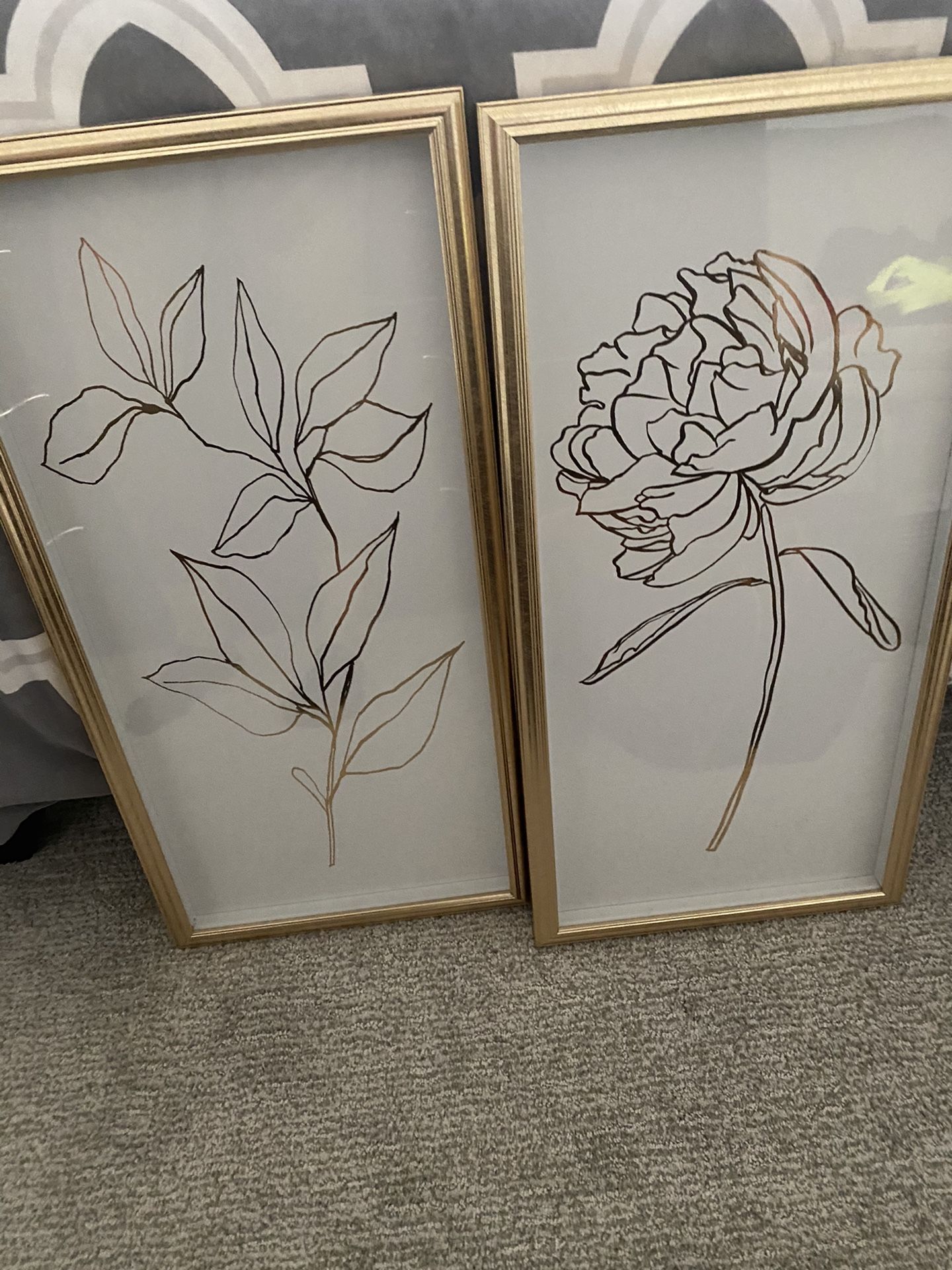 Gold Gallery Wall Art Set