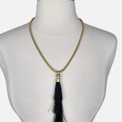Rachel Zoe-Gracie Silk Tassel Necklace