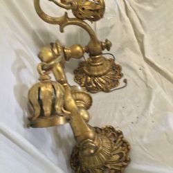 Bronze Very Heavy Sconces Very Old From 1(contact info removed) Antique. Only $199