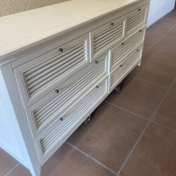 White Wooden Dresser 