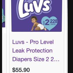 Luvs Diapers Size 2 