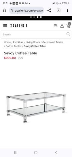 Acrylic Coffee Table 