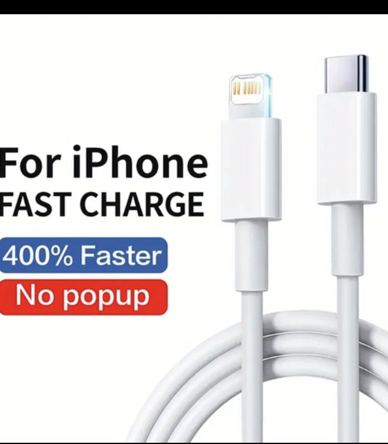 4 Ft Lighthing Cable Charger For iPhone 14/13/12
