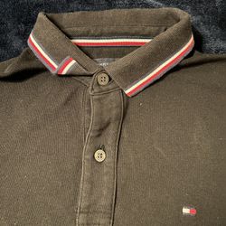 Men’s Tommy Hilfiger Polo Black Size XS