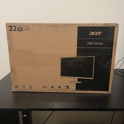 NEW* Acer 22” LED Computer Monitor. (Only Opened To Inspect)