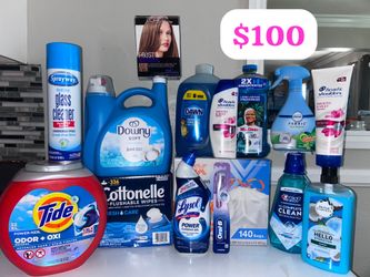 Bundle  with items for laundry and staff