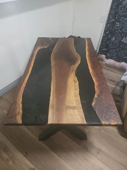 Epoxy and walnut AMAZING desk