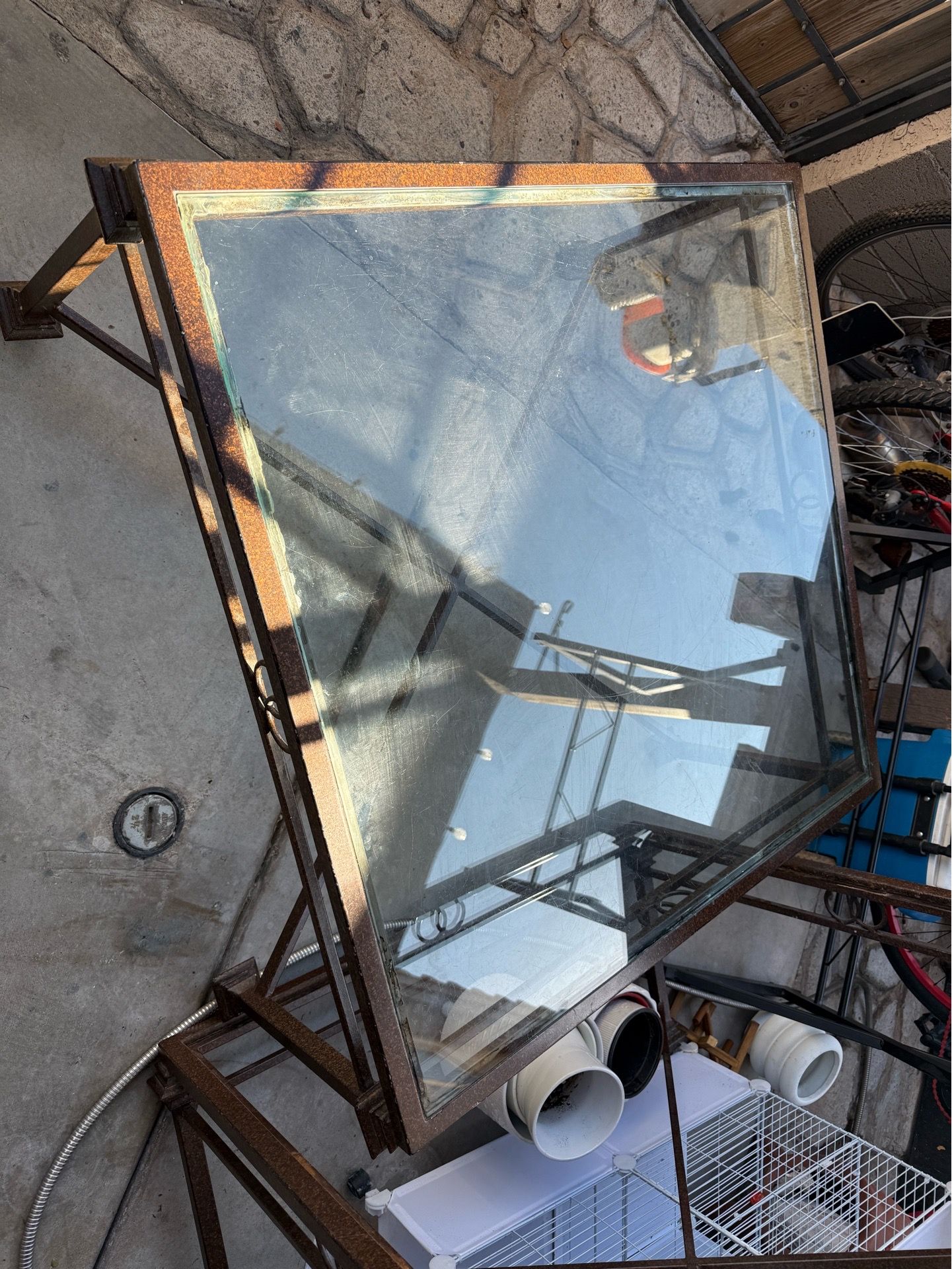 Coffee center side table indoor outdoor glass