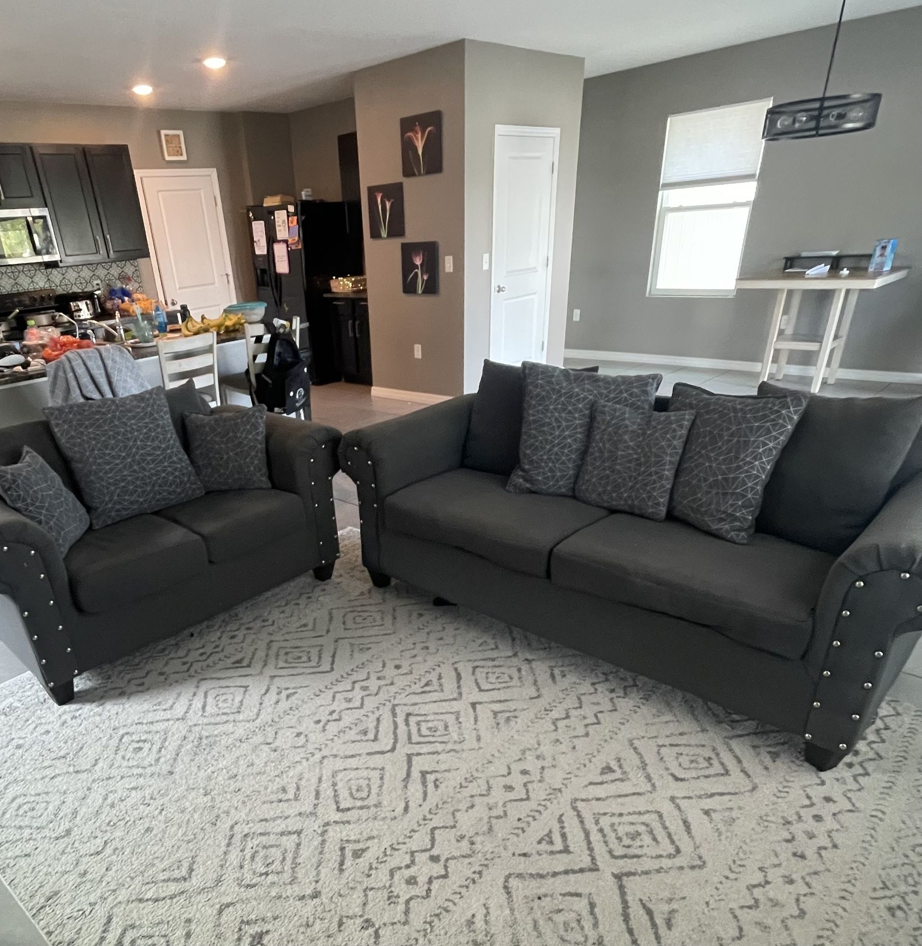 Sofa Couch Set With Pillows