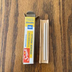 Scripto Mechanical Typewriter Eraser Refills 2 Piece No J340 Vintage