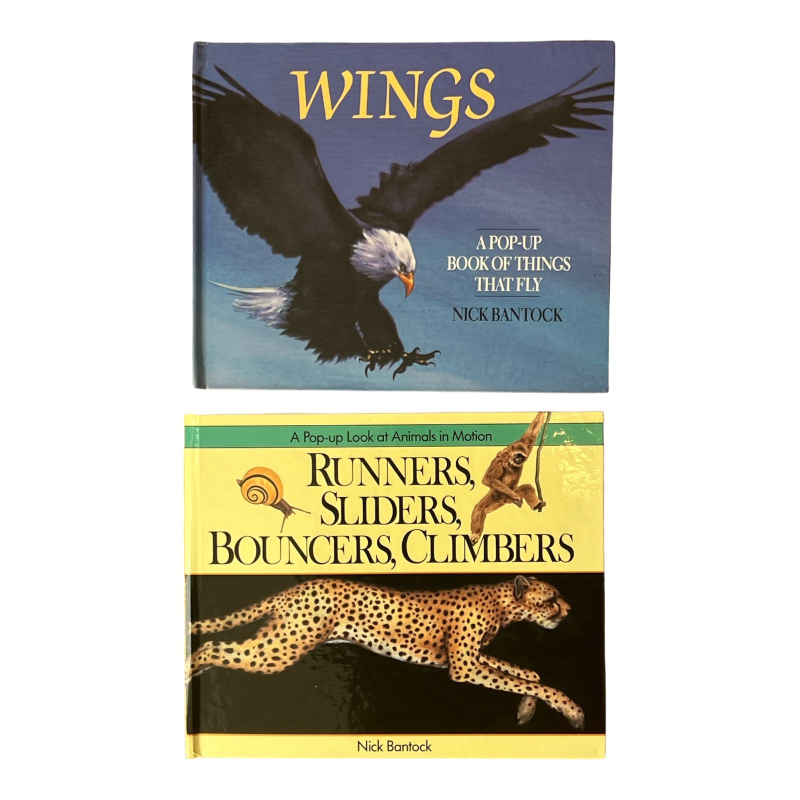 Runners Sliders Bouncers And Climbers & Wings POP-UP  Nick Bantock Lot of 2