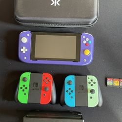 Nintendo Switch  with Games and Extra Joy-Cons