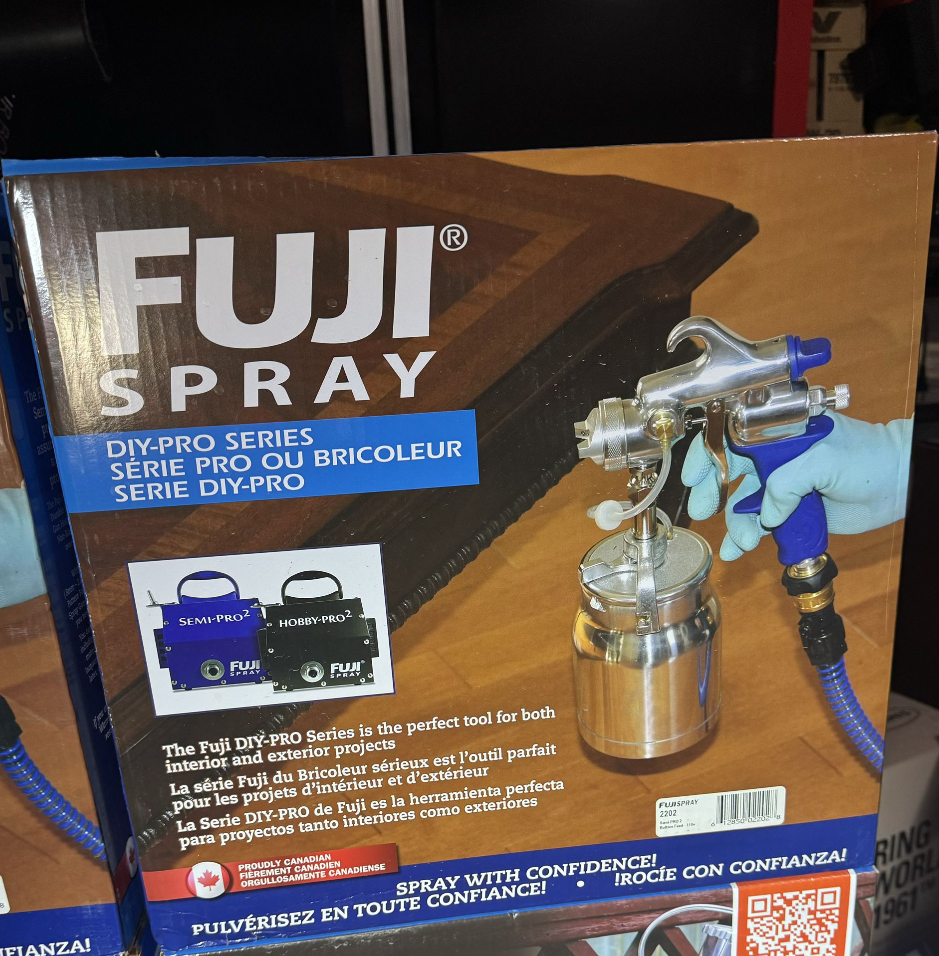 Fuji Spray Semi-PRO 2 - M-Model HVLP Paint Sprayer Gun with Bottom Feed 1 qt. Cup and 1.3 mm Air Cap Set HVLP Paint Sprayer System