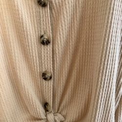 Cute beige button up cardigan for summer