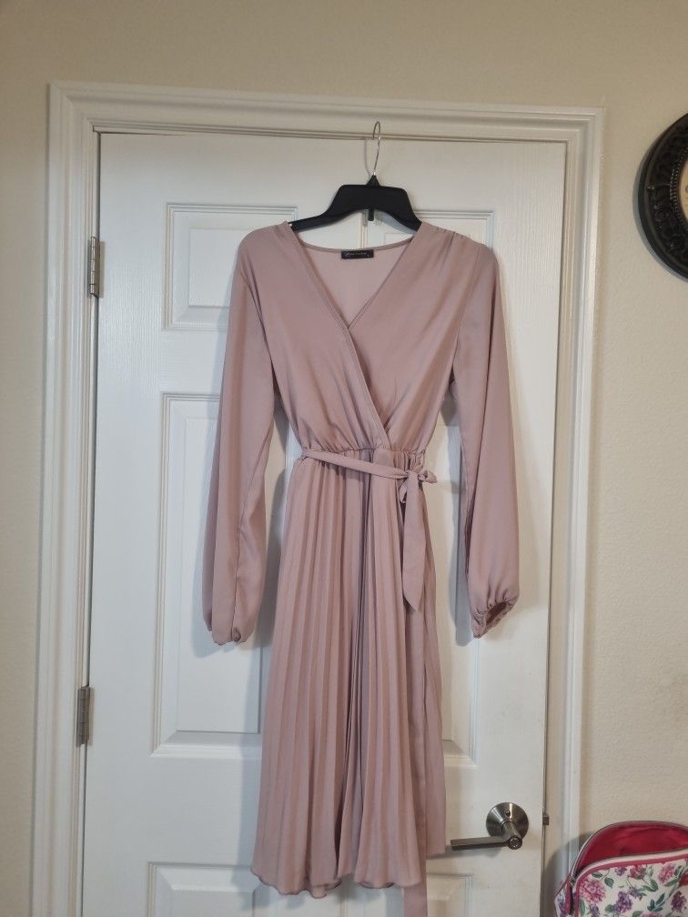 PrettyGarden V Neck Dress Pink