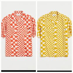 New Urban Outfitters Linen Cotton Camp Shirts Size Large $40 Each 