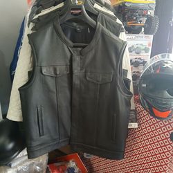 Cycle club leather vest brand new special deal $165