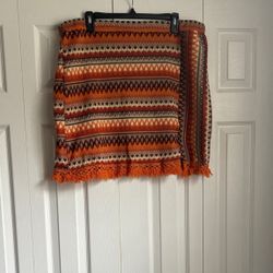 SHEIN Multicolor Patterned Mini Skirt