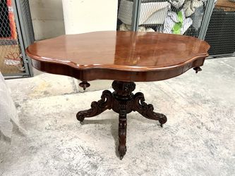 Antique Louis Philippe 1880’s Mahogany Table 