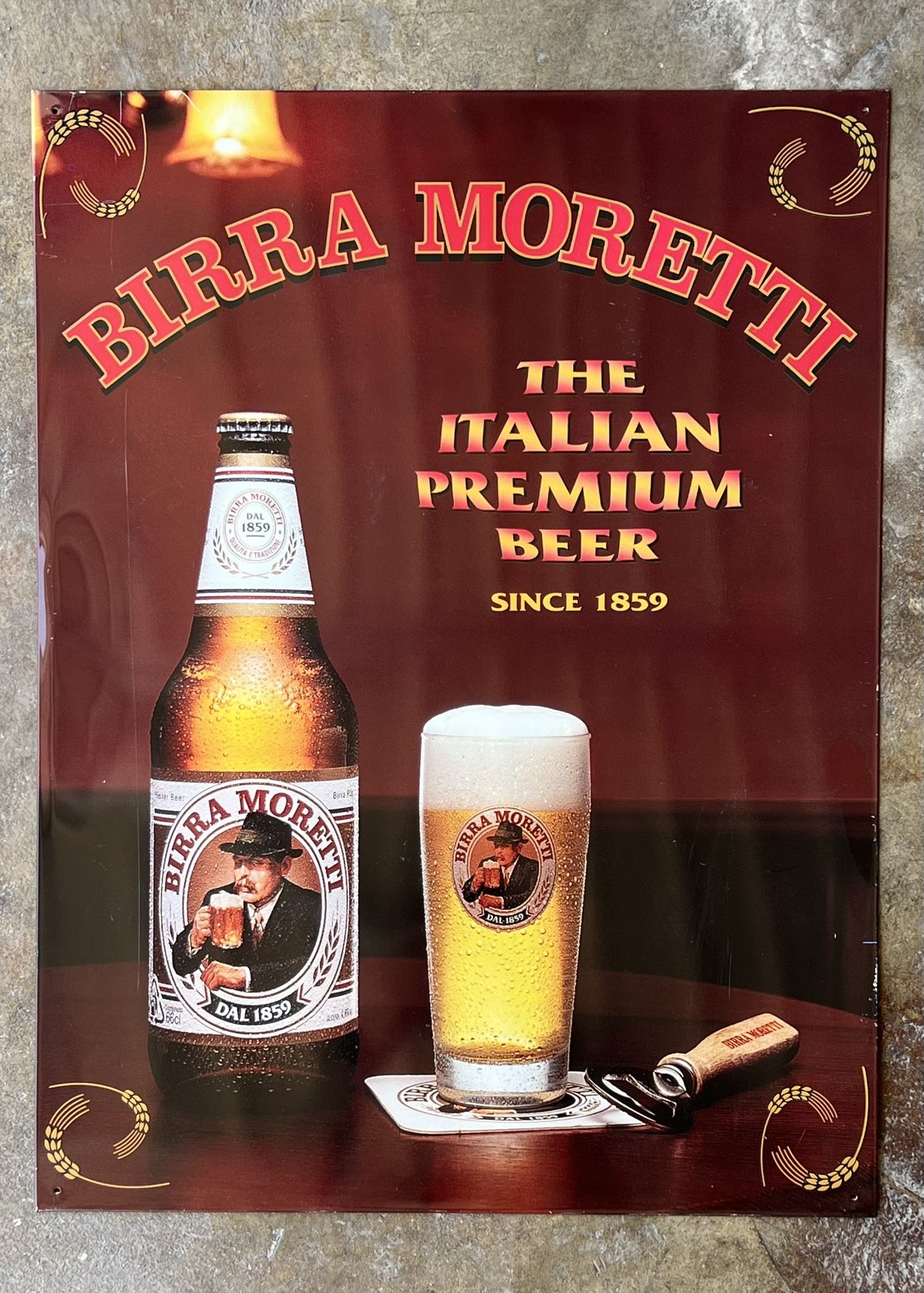 Birra Moretti Metal Sign