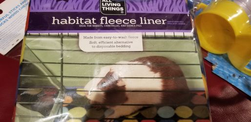 Habitat fleece liner for rabbits,chinchilla,and guinea pigs