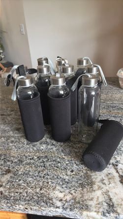 Insulated glass bottles