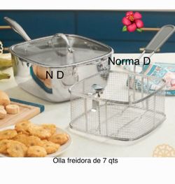 Olla freidora cuadrada de 6 qts nueva en su caja 🌺 princess house 🌺