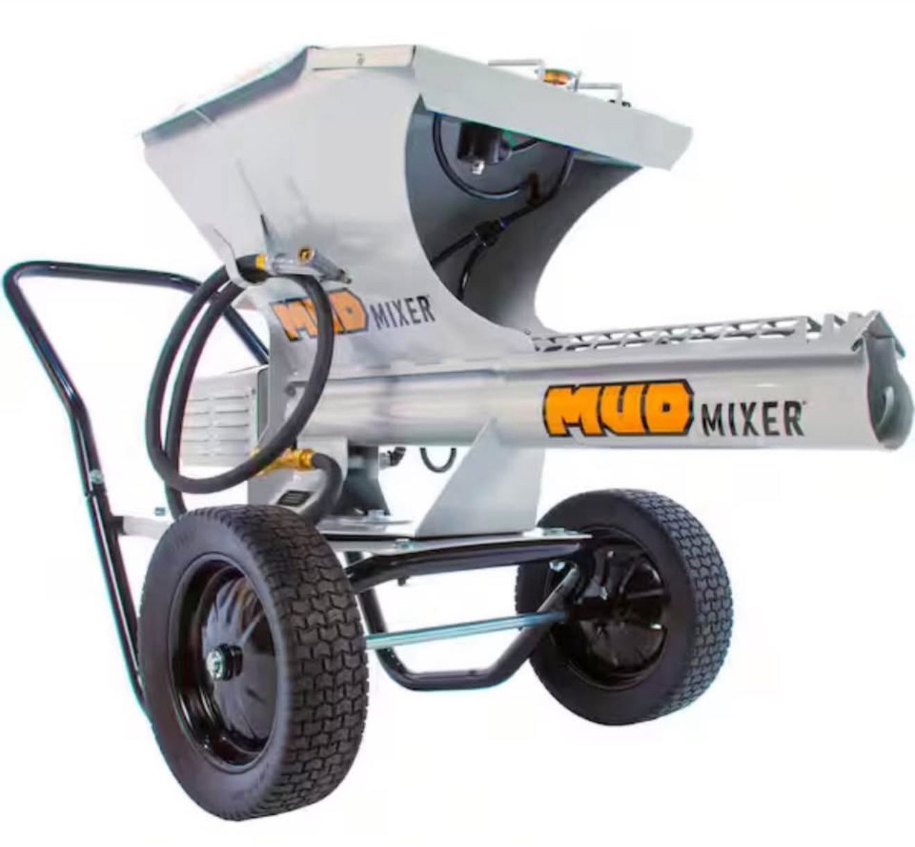 MUDMIXER Continuous Feed Portable Electric Concrete, Cement and Mortar Mixer