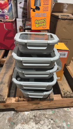 Glass food container