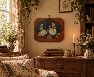 Antique painting on wood