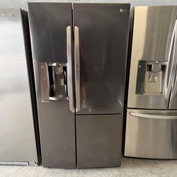 36” REFRIGERATOR LG DARK FRIDGE HELADERA TESTING CLEAN WORKIN GOOD CONDITION WARRANTY 4 Months DELIVERY