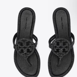 tory burch MILLER PAVÉ KNOTTED SANDAL