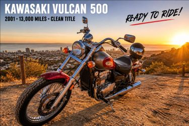 2001 Kawasaki Vulcan 500 – Reliable Daily Rider – 18,000 Miles