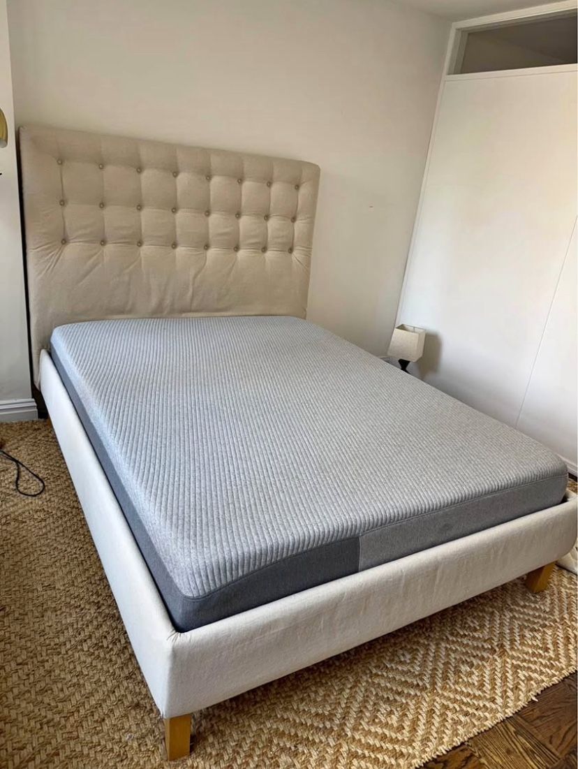Queen Mattress & Bed Frame (GOES TO HIGHEST OFFER)