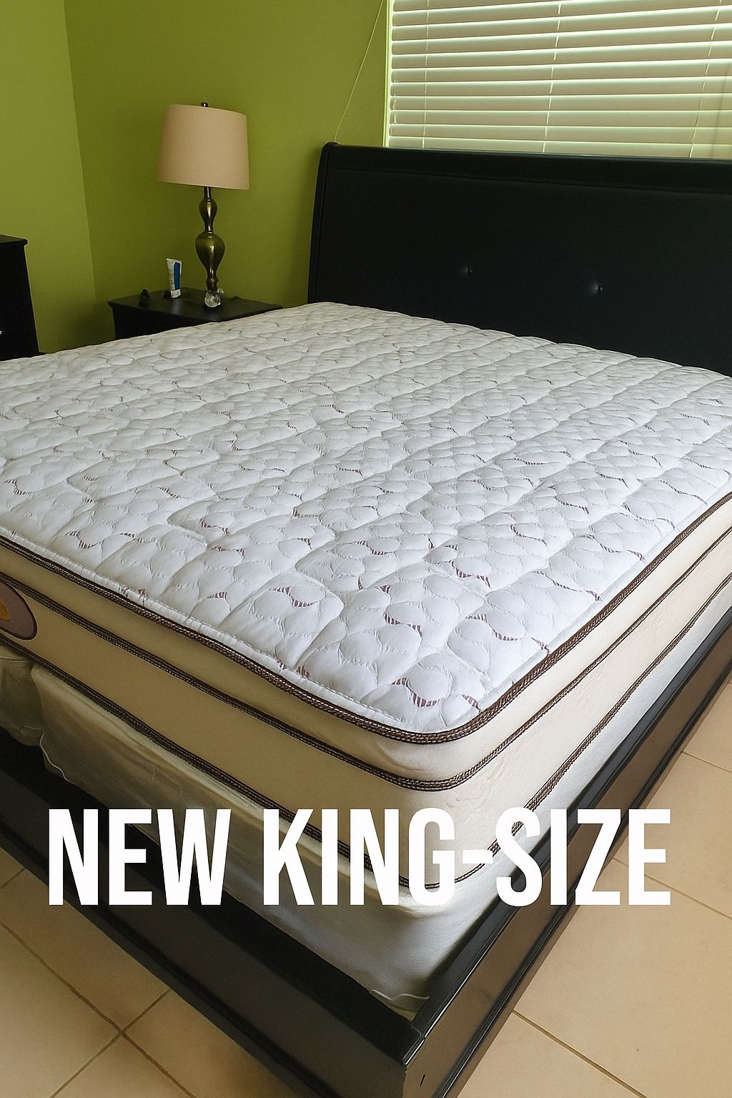 New King Mattress And Box Springs Bed Frame Is Not Included
