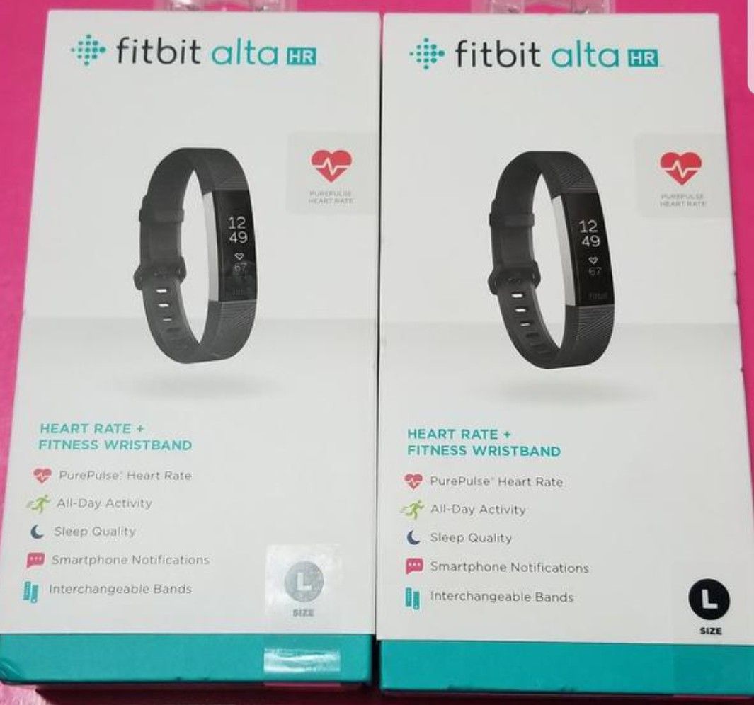 Brand New Fitbit Alta HR -Black color Large