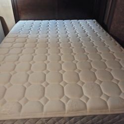 Cherry Wood Sleigh Bed No Mattress 