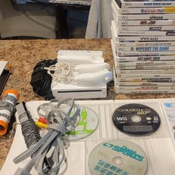 Huge Nintendo Wii Bundle 23 Games Mario Sports