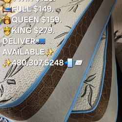 Queen mattress and box spring $159 same day deliver or pick up