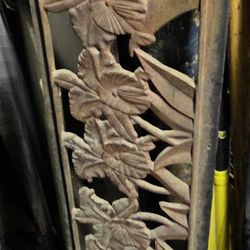 Vintage cast iron door insert