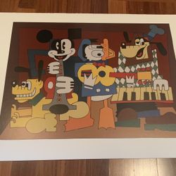 Micasso Mickey Mouse Limited Edition Artwork Created By Walt Disney Art Classics