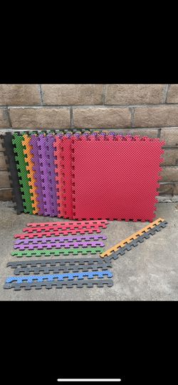 WORKOUT EXERCISE MATS -MMA-2x2foot 1 inch thick- from dicks sporting goods -NEW 8 mats -