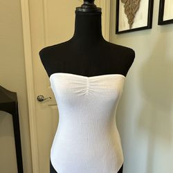 Tube Top Bodysuit (3 Colors-White, grey, black)