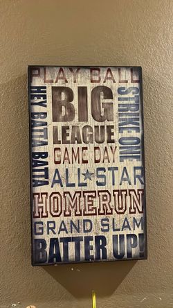 Baseball wall decor